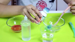 How to make Two Colors Slime, Amazing Colors ,Amazing Slime