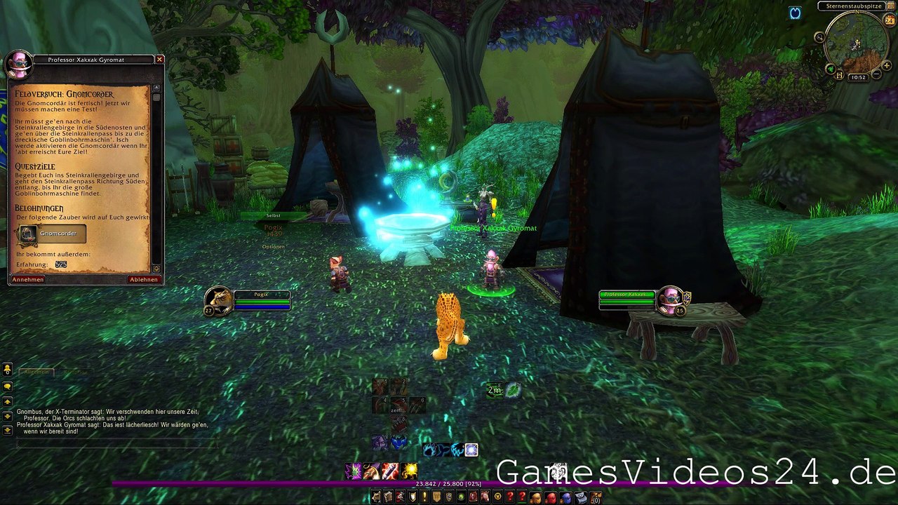 World of Warcraft Quest: Feldversuch Gnomcorder