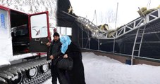 Erzurum'da Kar ve Tipi Hayatı Adeta Felç Etti