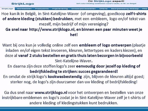 Zelf kleding bedrukken Sint-Katelijne-Waver