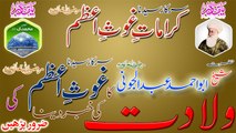 Karamat e Ghous e Azam - Hazrat Sheikh Abu Ahmad Abdul Juni (Razi Allah o Taala Anhu) informed the Birth of Sarkar Syedna Ghous e Azam (Razi Allah o Tala Anhu) - abdulqadirjelani.com