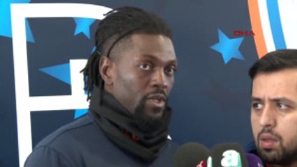 Medipol Başakşehir'de Emmanuel Adebayor Ile Cengiz Ünder Açıklamalarda Bulundu