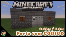 PORTA COM CODIGO? Minecraft PE/PC Tutoriais #04 | AlexMine8080