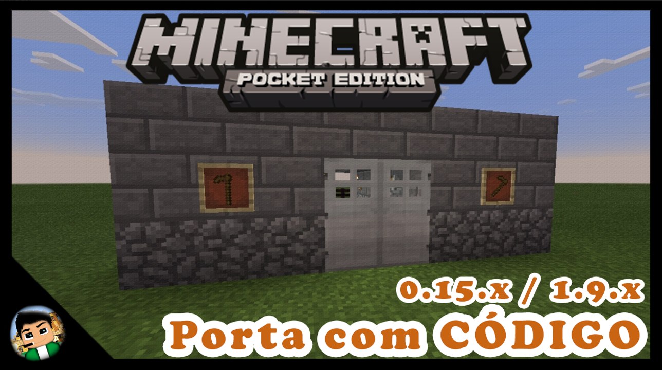PORTA COM CODIGO? Minecraft PE/PC Tutoriais #04 | AlexMine8080