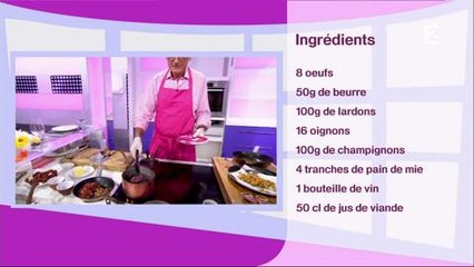 C'est au programme : Benoist, son crâne d'oeuf et son tablier rose offert par sa femme, jeu 2 fev