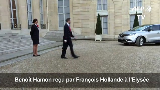 Benoît Hamon reçu à l'Elysée par François Hollande