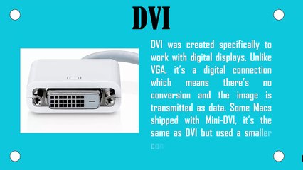 6 Types of Connectors Use for Portable Monitor