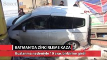 Batman'da zincirleme trafik kazası