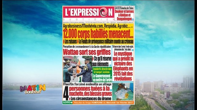 Titrologie #MatinBonheur du 02 février 2017 avec Fatim Djédjé