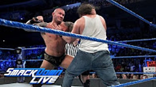 Randy Orton vs Luke Harper Bray Wyatt RingSide wwe smackdown 24 january 2017