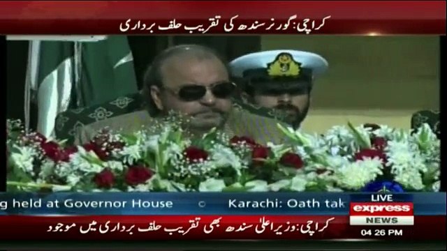 Oath-taking ceremony of Muhammad Zubair as Sindh Governor in Karachi