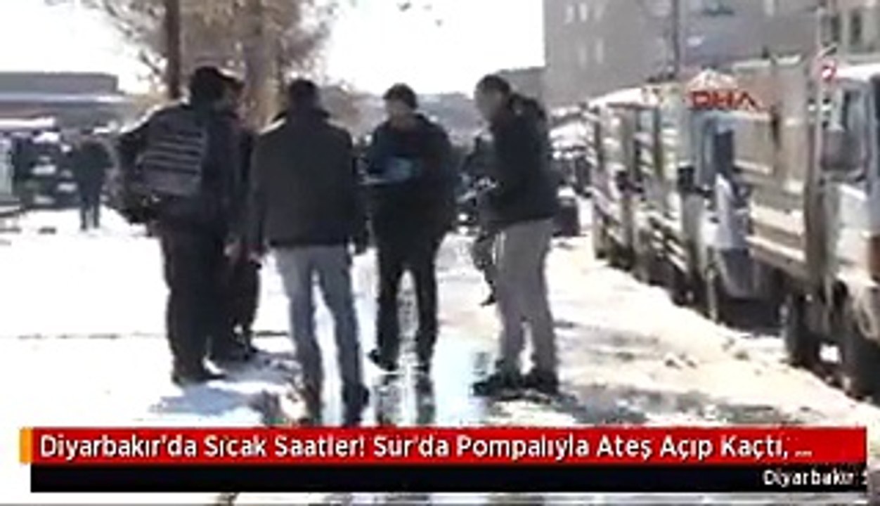 Diyarbakır'da Sıcak Saatler! Sur'da Pompalıyla Ateş Açıp Kaçtı, Polis Peşine Düştü
