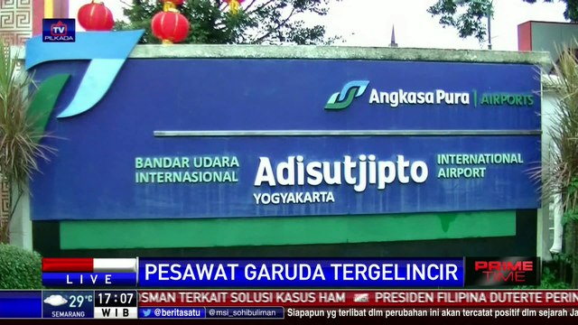 Evakuasi Pesawat Garuda di Yogyakarta Dipercepat