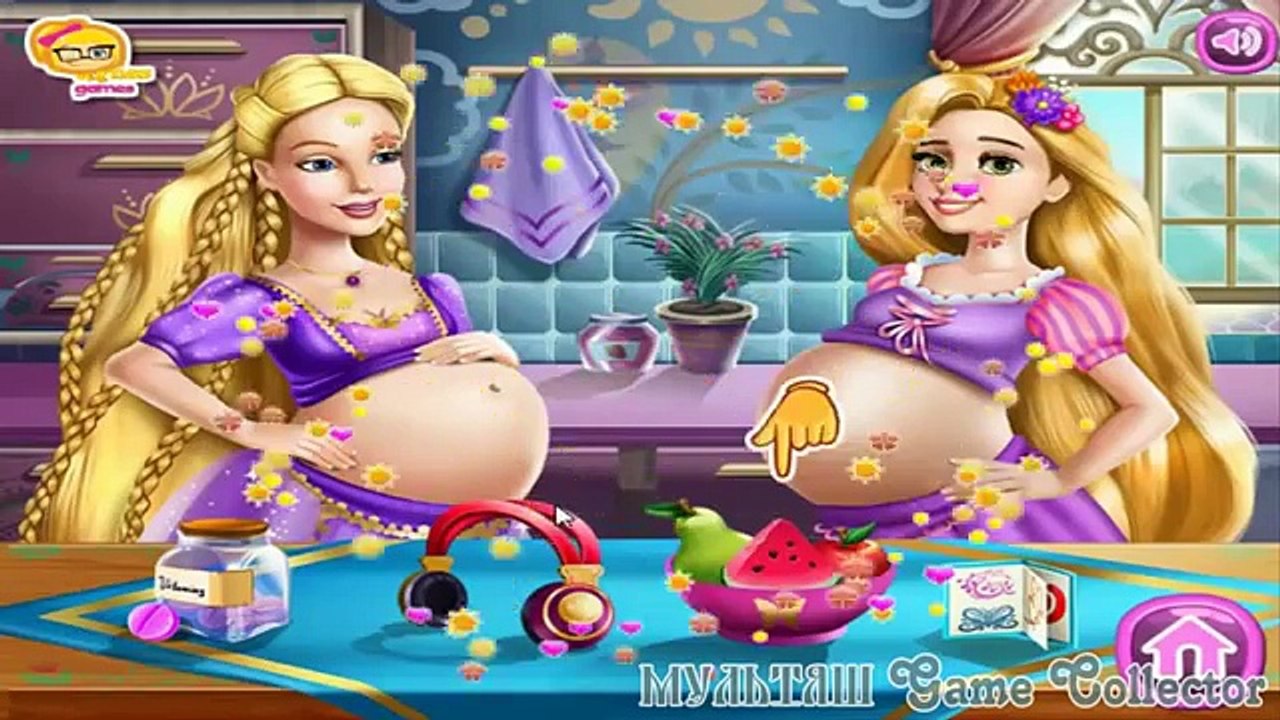 Barbie And Rapunzel Pregnant BFFs.Барби и Рапунцель Беременные лутшие подруги.