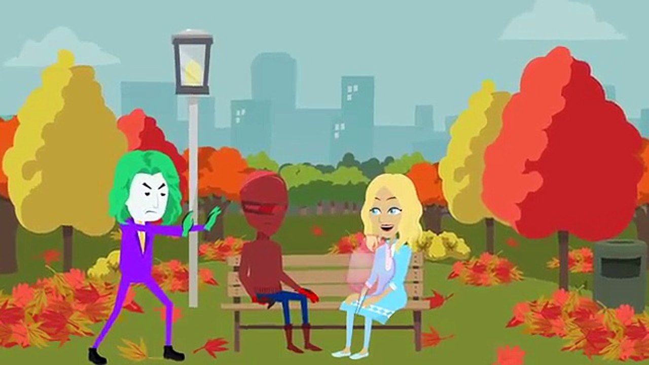 Giant Lizard Attacks Girl Joker, Frozen Elsa & Spiderman Superhero Movie In Real Life In 4K