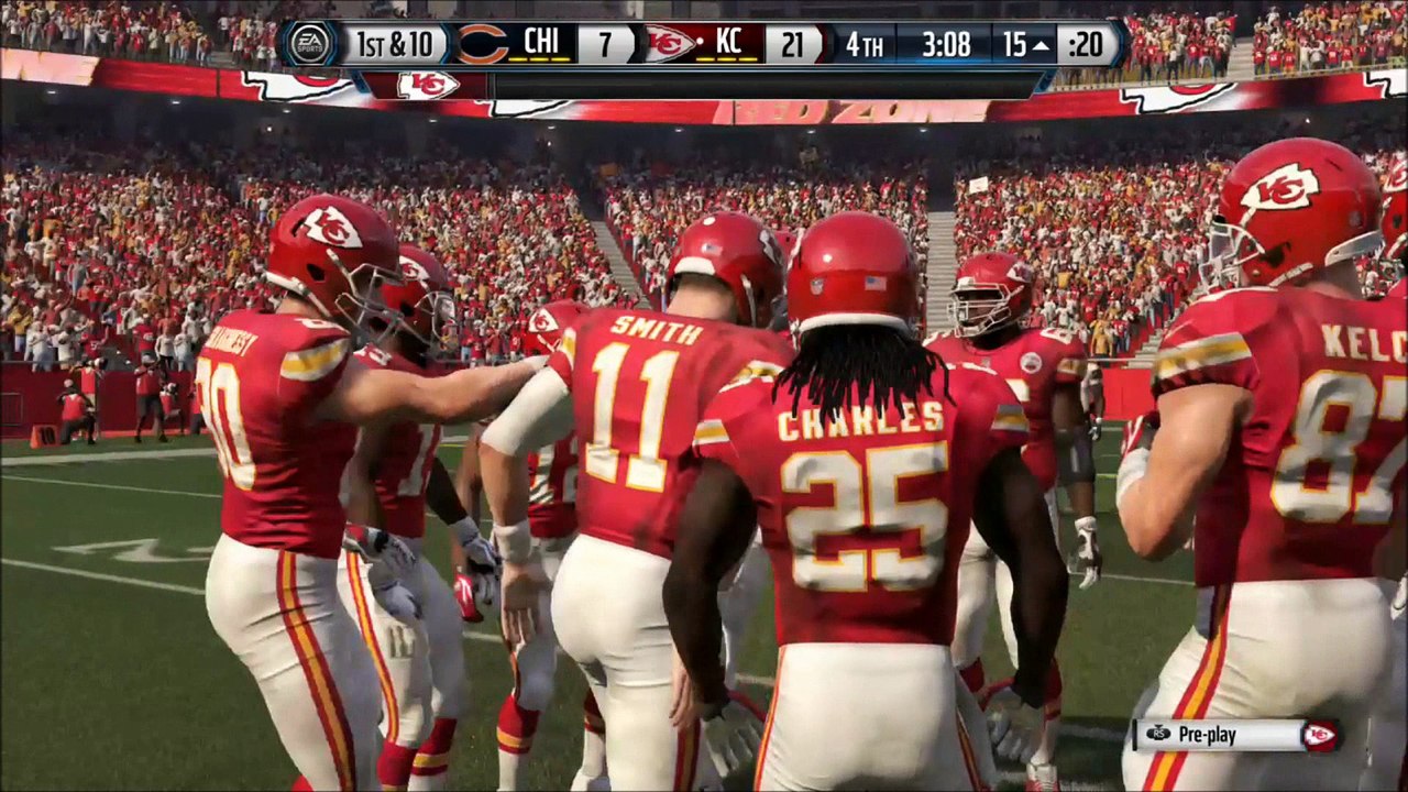 TD Charles vs Chicago Madden NFL 16