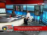 SONA: Panayam kay incoming presidential spokesperson Ernie Abella