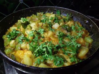 How to Make Aloo Beerakaya Curry Recipe in Telugu
