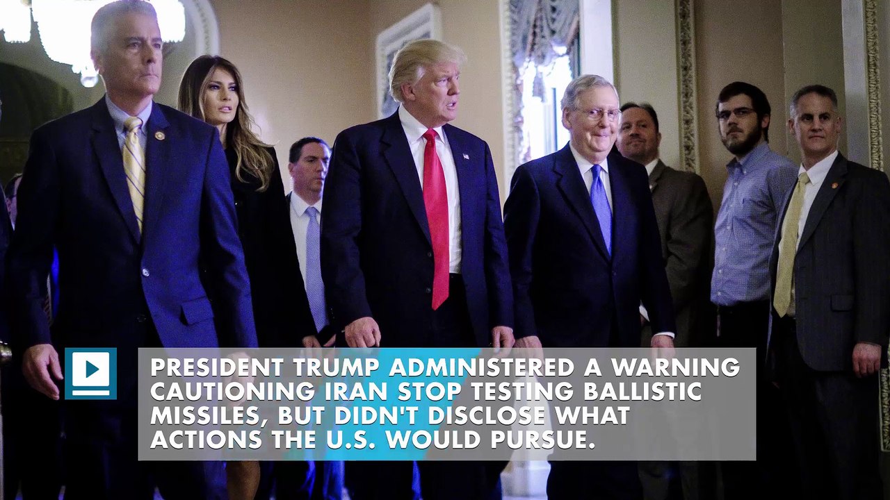 Donald Trump puts Iran 'on hold' after ballistic missile test