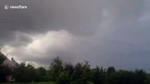 Thunder and thick clouds as storm arrives in Ireland