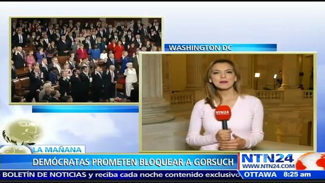Senadores demócratas podrían aplicar un bloqueo en la audiencia del nominado a la Corte Suprema, Neil Gorsuch
