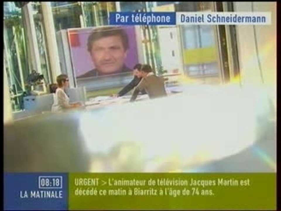 Daniel Schneidermann dans la  matinale