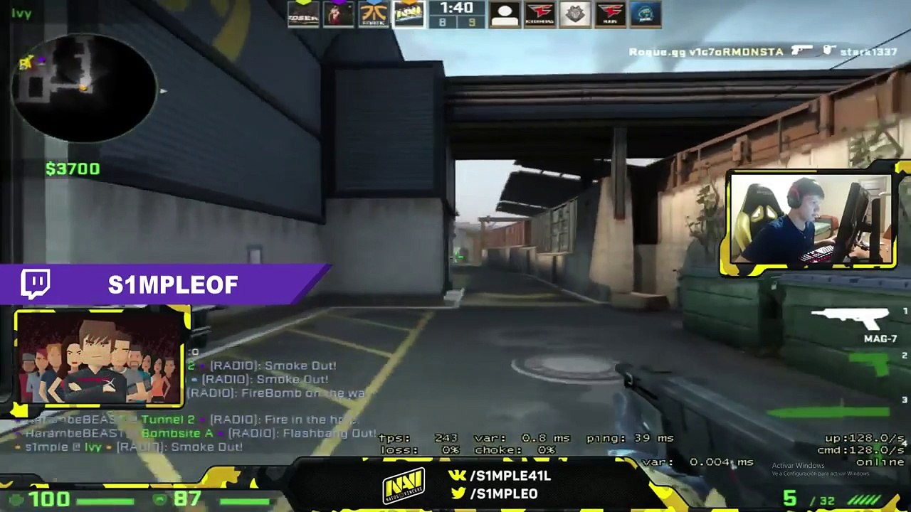 CS:GO - S1MPLE INSANE PLAYS!