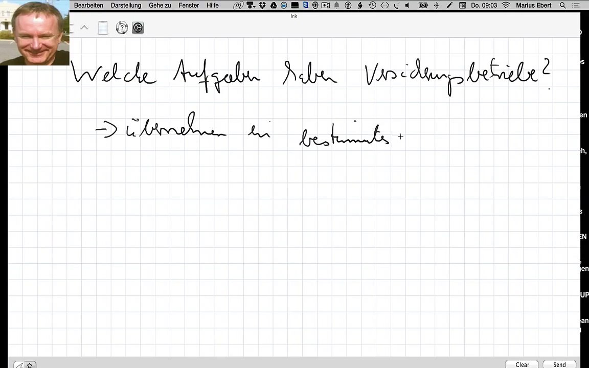 Welche Aufgaben haben Versicherungsbetriebe?