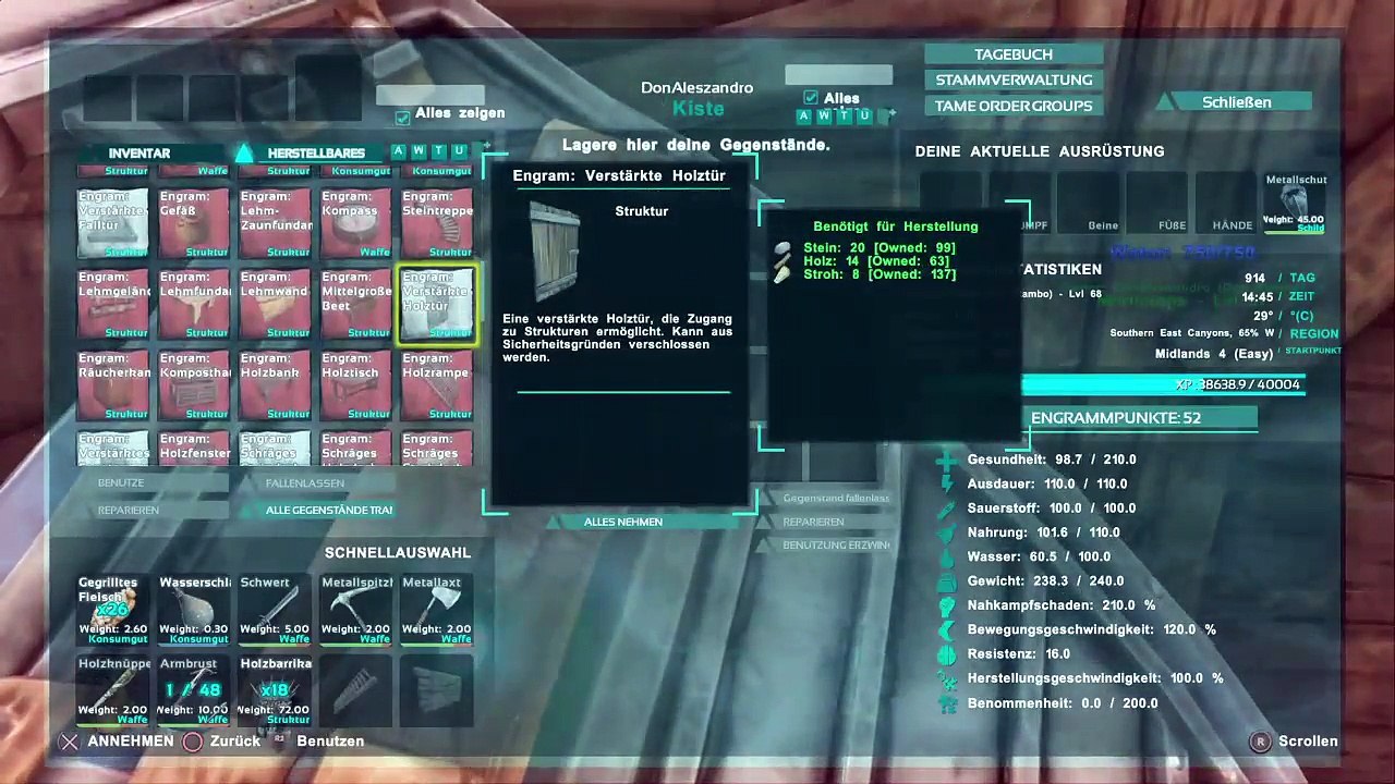 DonAleszandro ARK Survival Evolved : ««-Überleben auf der ARK mit Don Rambo-»» (841)