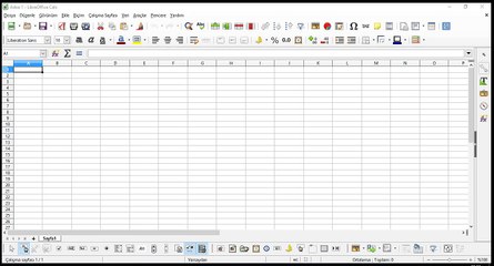8 LibreOffice Calc bilgilendirme dosya menü içeriği
