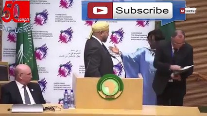 جلالة الملك وتصرفه عندما طلب منه لذهاب للسلام على رئيس الاتحاد الافريقي( الله انصراك)كبير يابقا كبير