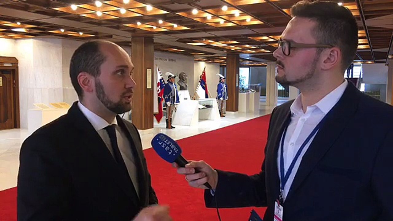 ZÁZNAM: Aktuálne z parlamentu tímlíder SaS pre energetiku Karol Galek