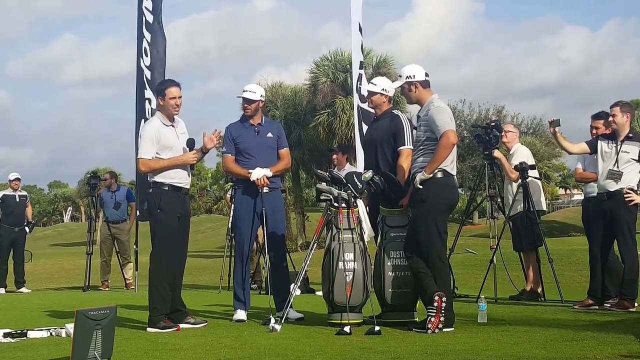 Dustin Johnson with TaylorMade for the M1 and M2 golf club launch 2017