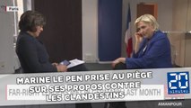 Marine Le Pen prise au piège sur ses propos contre les clandestins