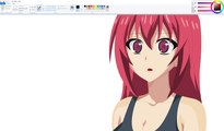 How I Draw using Mouse on Paint  - Mio Naruse - Shinmai Maou no Testament
