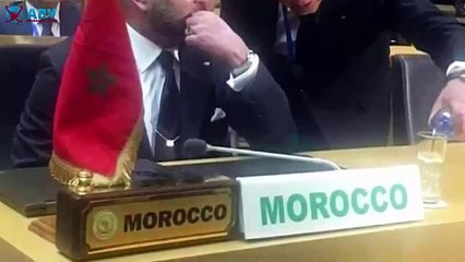 دموع الملك محمد السادس اثناء الخطاب التاريخي بمناسبة العودة بش