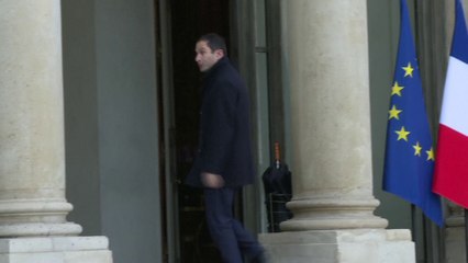 Benoît Hamon reçu à l'Elysée par François Hollande