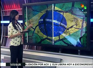 Miles de brasileños protestan contra proyecto privatizador del pdte.
