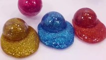 Learn Colors Slime Numbers Counting Baby Doll Colors Marble Glitter Slime Ball