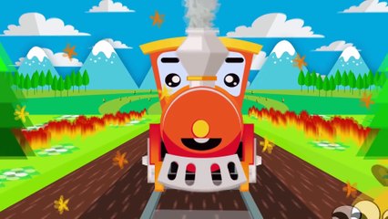TRAINS FOR KIDS - Adventure With the Train - Train cartoon for children in English