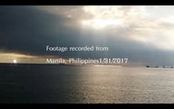 NIBIRU over the Ocean at sunset Manila Philippines Jan31st 2017
