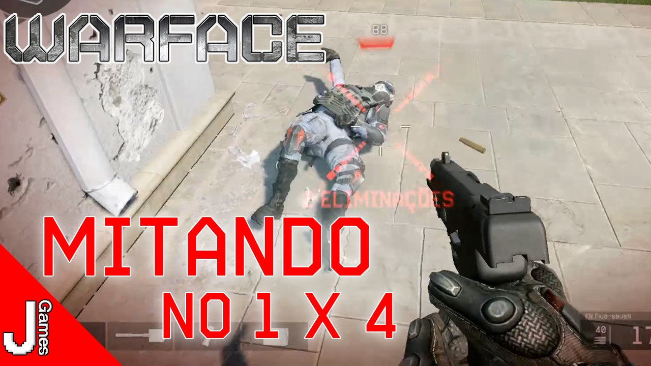 0244 - WARFACE - PVP - HAWKROCK - BLITZ - MITANDO NOS TIROS 1 x 4 - PC GAMEPLAY