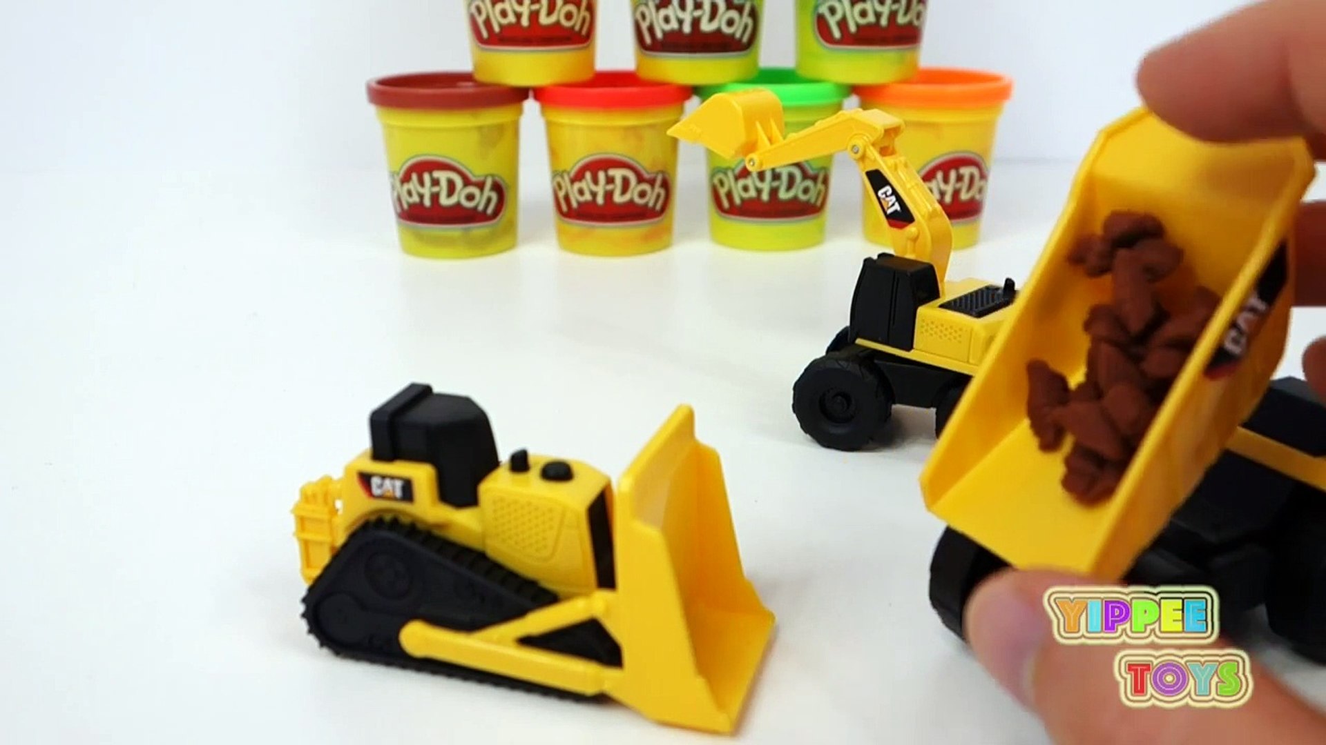 play doh excavator and loader