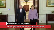 Merkel Çankaya Köşkü’nde