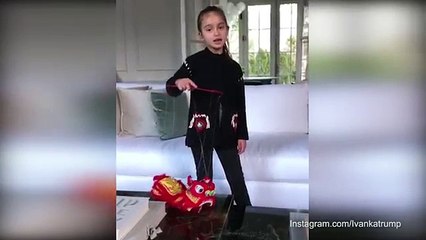 Ivanka posts video of Arabella singing a song for Chinese New Year