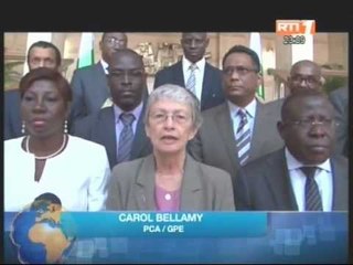 Audience du président de la republique accordée à une délégaion de l'UNICEF