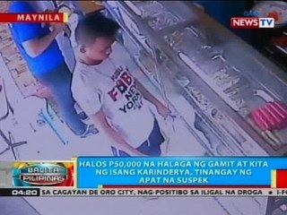 Halos P50,000 na halaga ng gamit at kita ng isang karinderya, tinangay ng apat na suspek