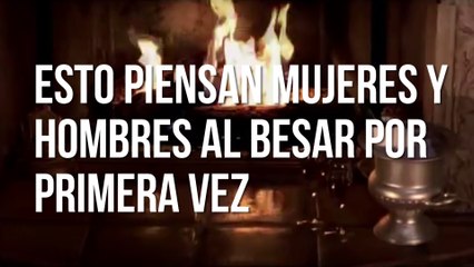 Esto piensan mujeres y hombres al besar por primera vez