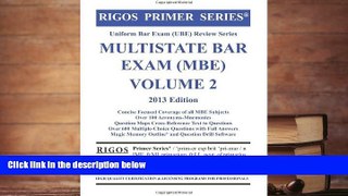 PDF [Download] Rigos Primer Series Uniform Bar Exam (UBE) Review Series MBE Bar Exam Volume 2 Book