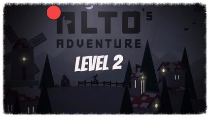 ALTO'S ADVENTURE ~ Level 2 Simple Tricks [Jumping Over Rocks]